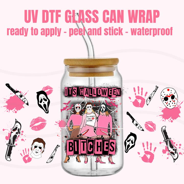 EMBALLAGE POUR GOBELET UV DTF Halloween 62 pour la vente par One Stop Cups