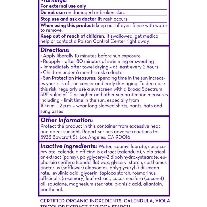 California Baby - Wholesale Sunscreen - (No Fragrance) Super Sensitive™ Broad Spectrum SPF 30+ Sunscreen9