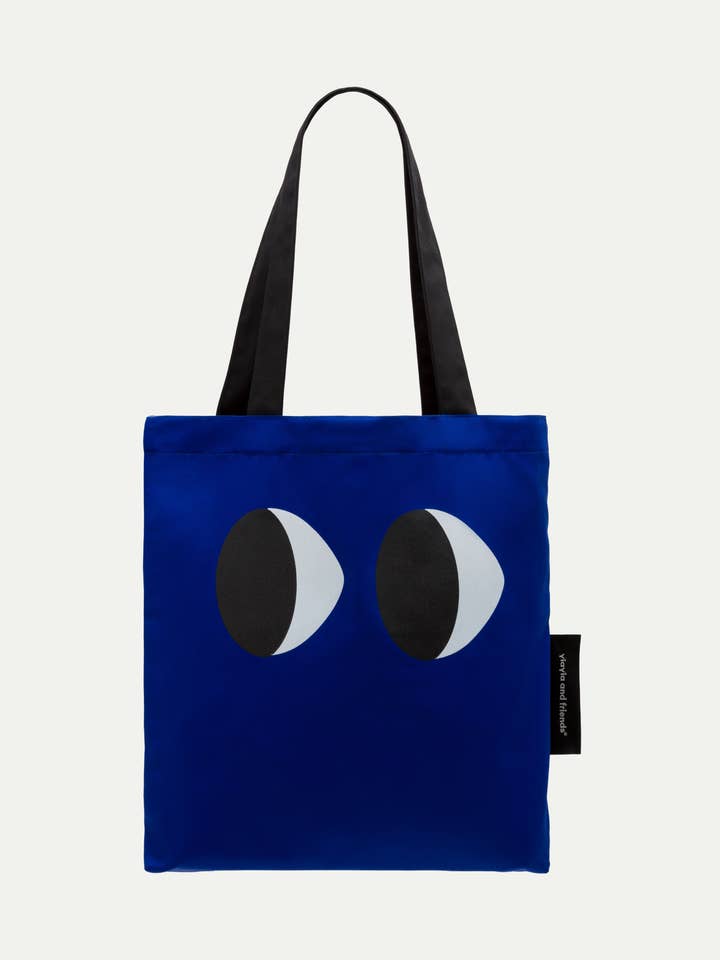 Eyes tote bag – Blue for wholesale by yiayia and friends