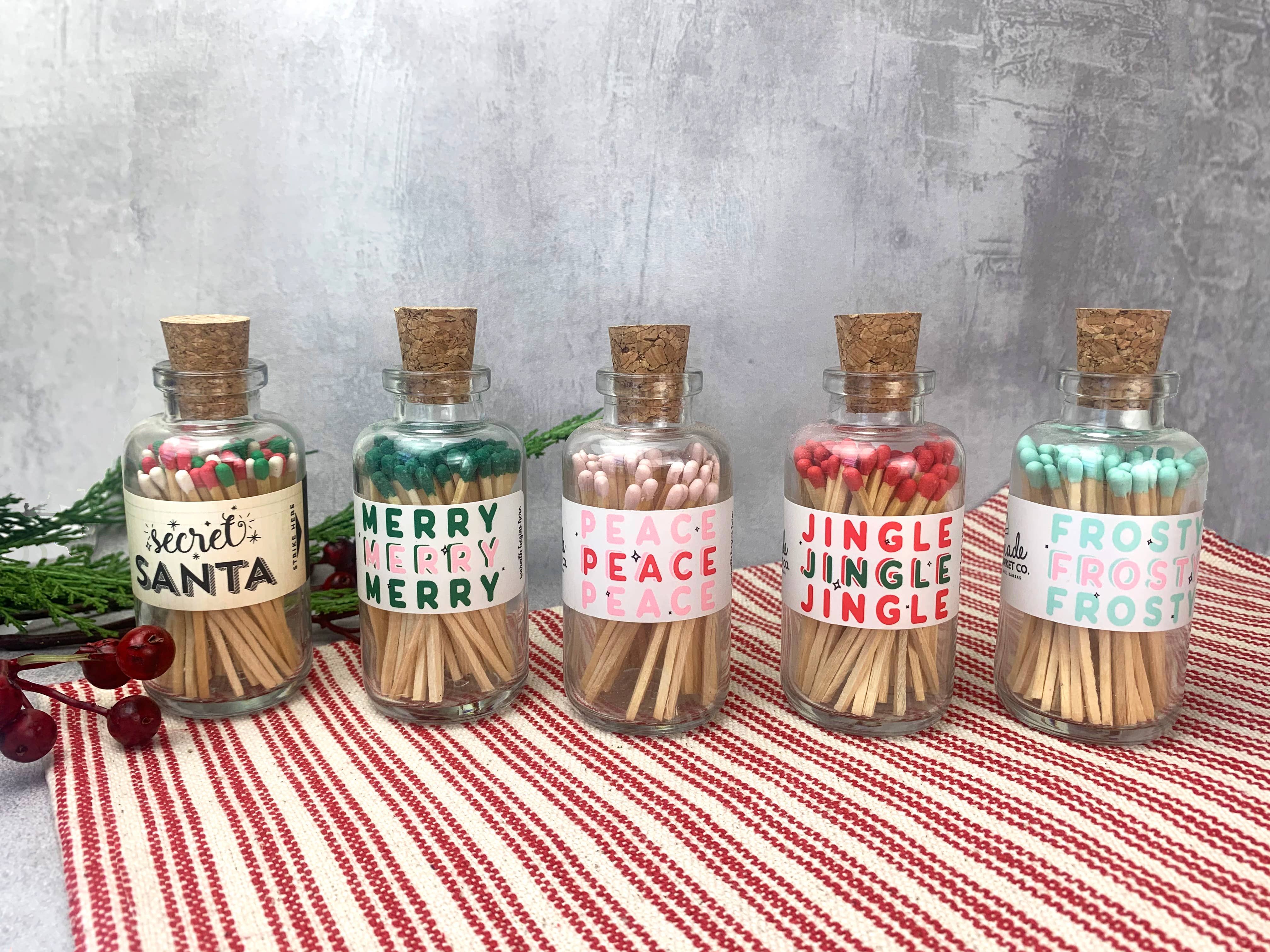 Made Market Co. - Wholesale Matches - Mini Apothecary Christmas Merry Matches4