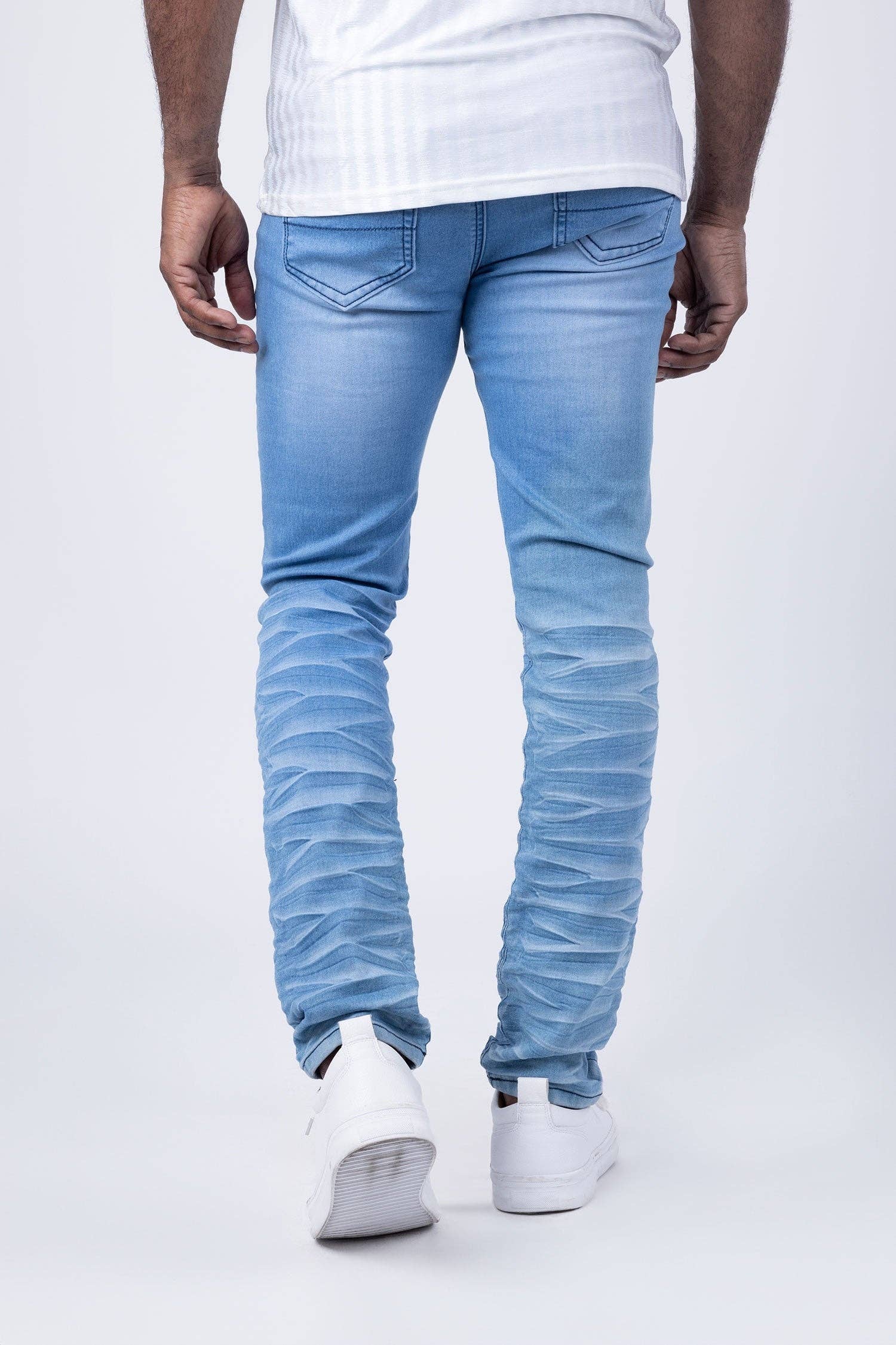 BARABAS - Wholesale Jeans - Men's - Men's Crumpled Effect Premium Denim Jeans 4JE146