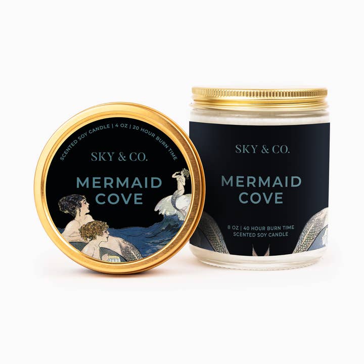 Mermaid Cove - Soy Candle for wholesale by Sky and Company