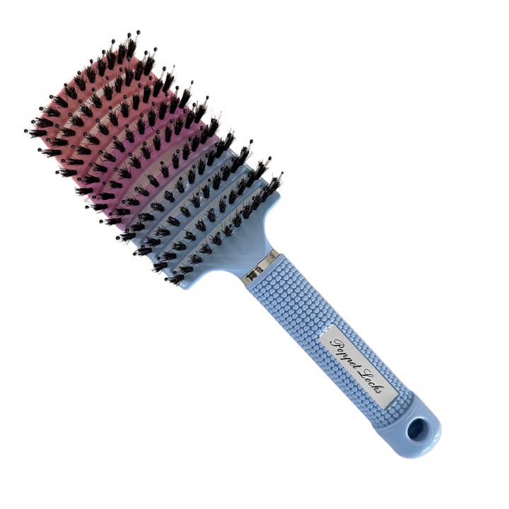 Poppet Locks - Wholesale Hair brush/comb - Magic hair brush - Light Blue ombré