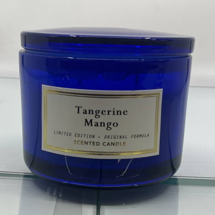 Piatto di caramelle al mandarino e mango da 10oz con coperchio in vetro per la vendita all'ingrosso da parte di East West Candles