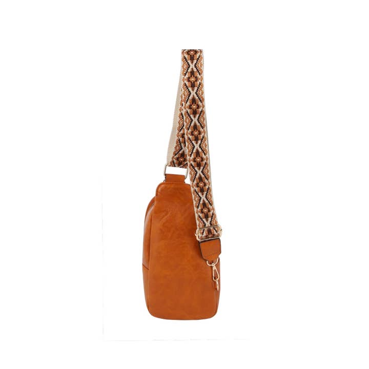 Handbag Factory Corp - Wholesale Crossbody Bag - Women's - Daily guitar strap leather sling bag