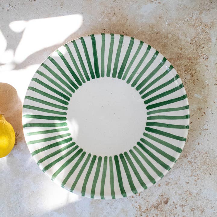 Maison Berber - Wholesale Dinner plate - Handmade Moroccan Ceramic Plate – Ourika Collection 9