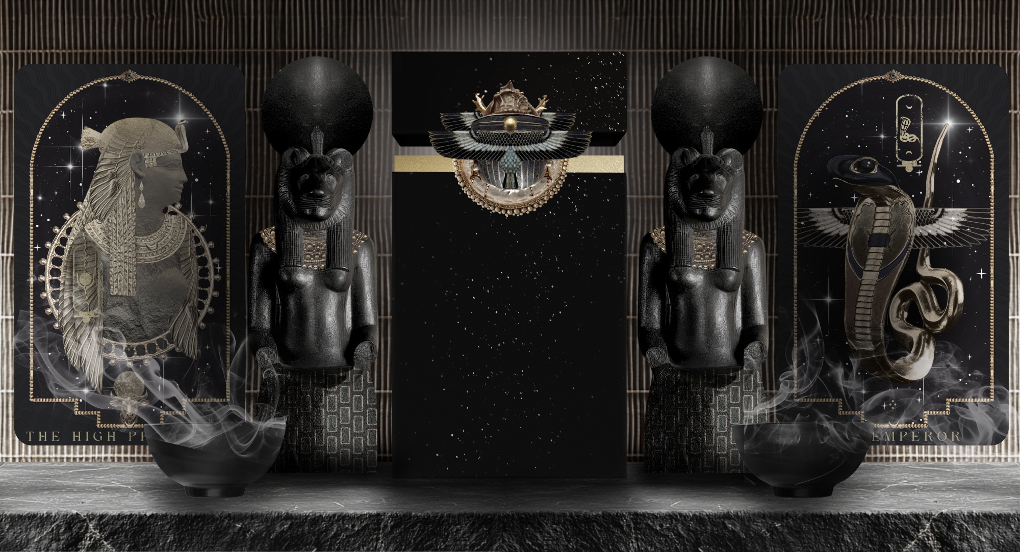 LevietateCo - Vente Cartes de tarot - Le Tarot Émeraude Papyrus | Symbolisme égyptien et traditions1