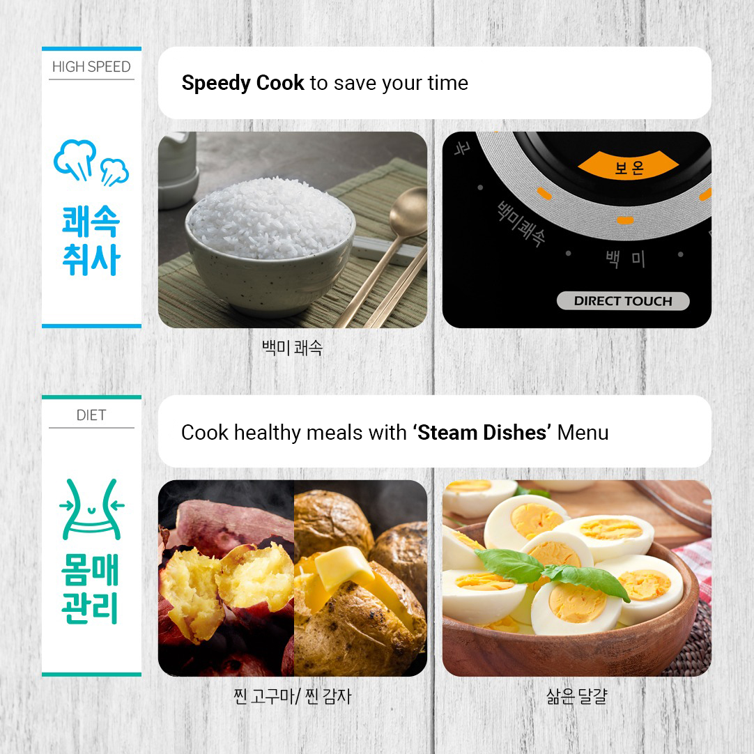 EMC - Wholesale Kitchen Appliance - Cuchen Creamy Micom Rice Cooker & Baby Food Maker 6 Cup4