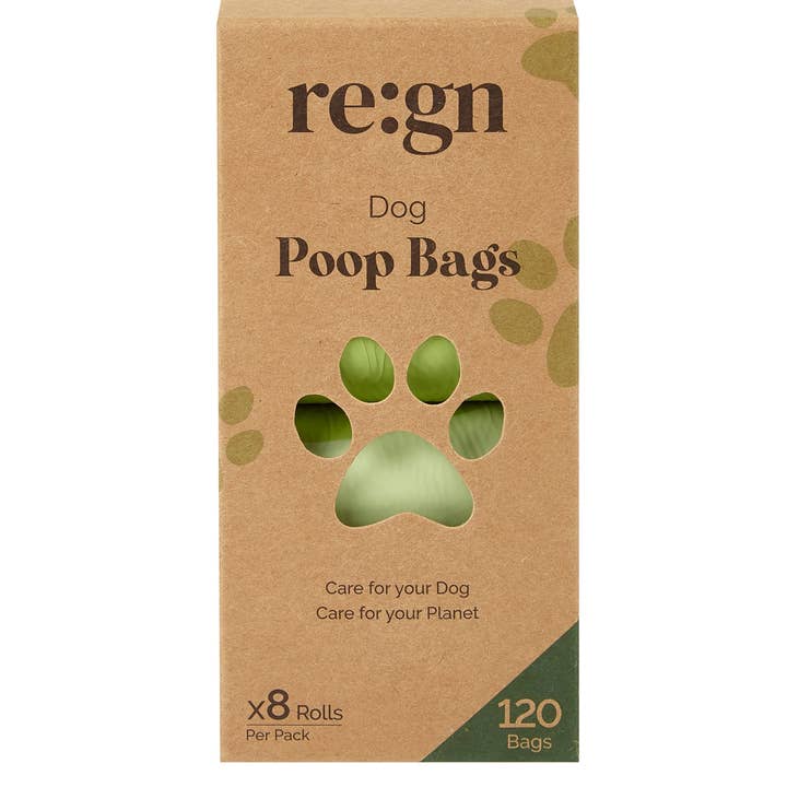 Re:gn - Wholesale Pet Poop Bag - Re:gn Compostable Dog Poop Bags – 120 Bags per Pack