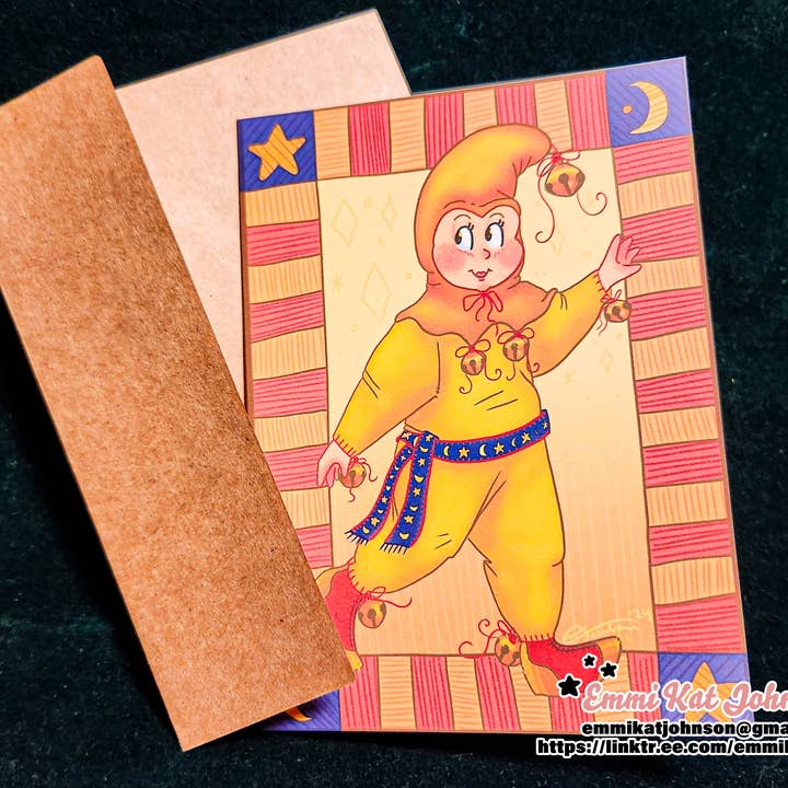 Star Baby Whimsicraft Greeting Card for wholesale by Emmi Kat Johnson