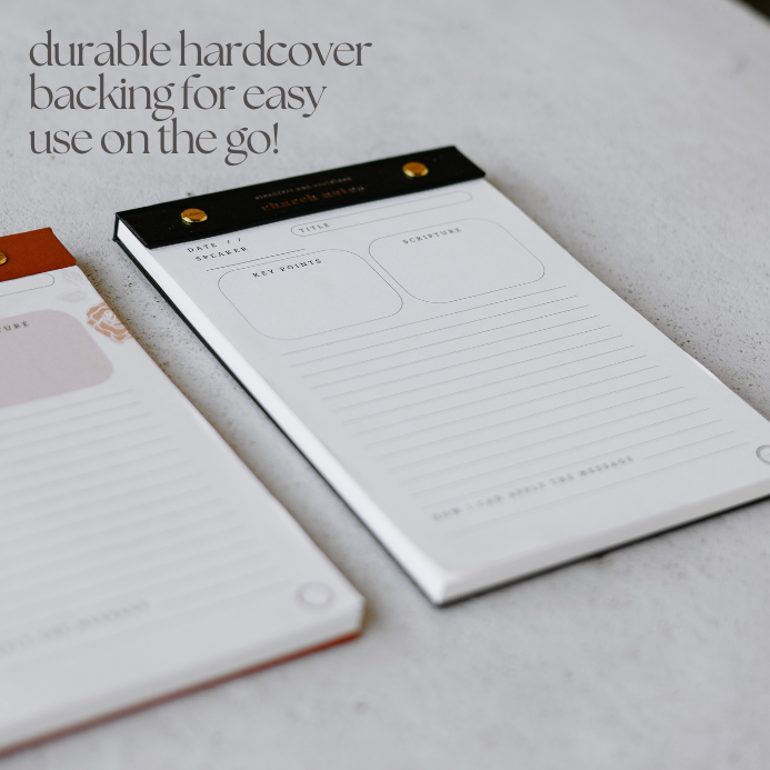 Steadfast and Sustained - Wholesale Notepad - Church Notes Notepad8