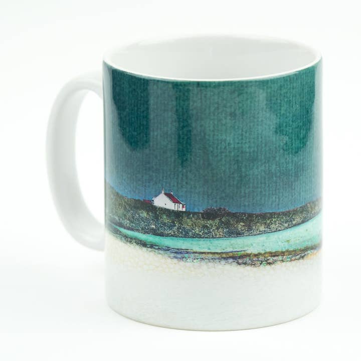 Red Croft Barra Mug for wholesale by Cath Waters Scottish Landscapes
