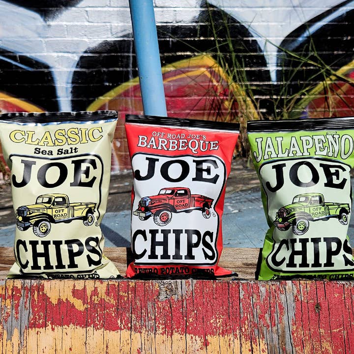 Joe Tea & Joe Chips - Wholesale Chips - Classic/BBQ/Jalapeño Assortment- Kettle Chips(2 oz. Bag)1