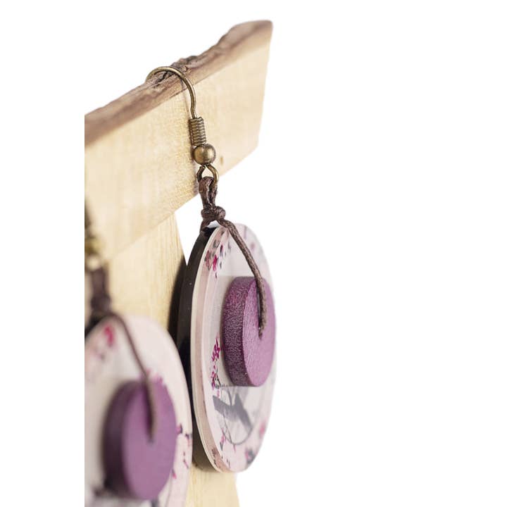 NOA ECCO - Wholesale Dangle Earrings - AKINA earrings with reproductions of Koson and Hokusai2