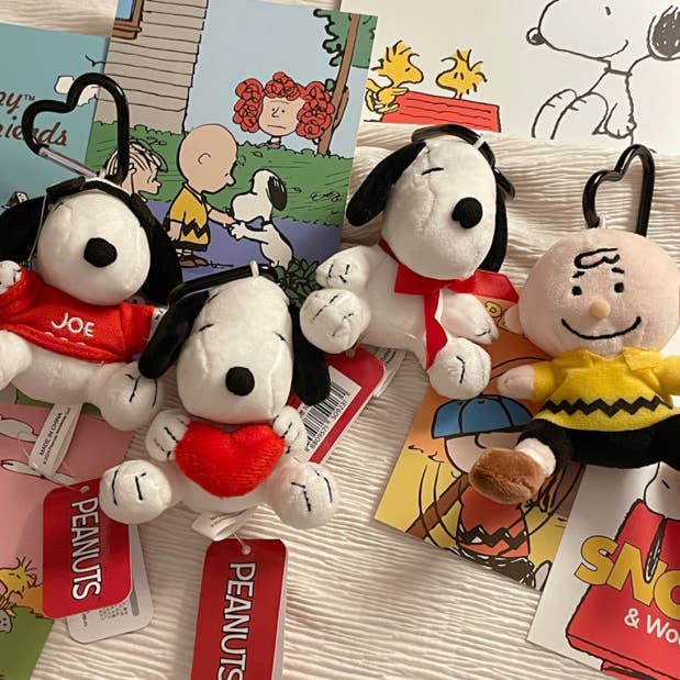 K_Wonderland - Wholesale Keychain - Unisex - Peanuts Snoopy Joe Cool Key Chain Bag Charm Ring