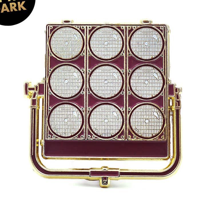Glow in the Dark 9 Light Enamel Pin for wholesale by Film Pin Society