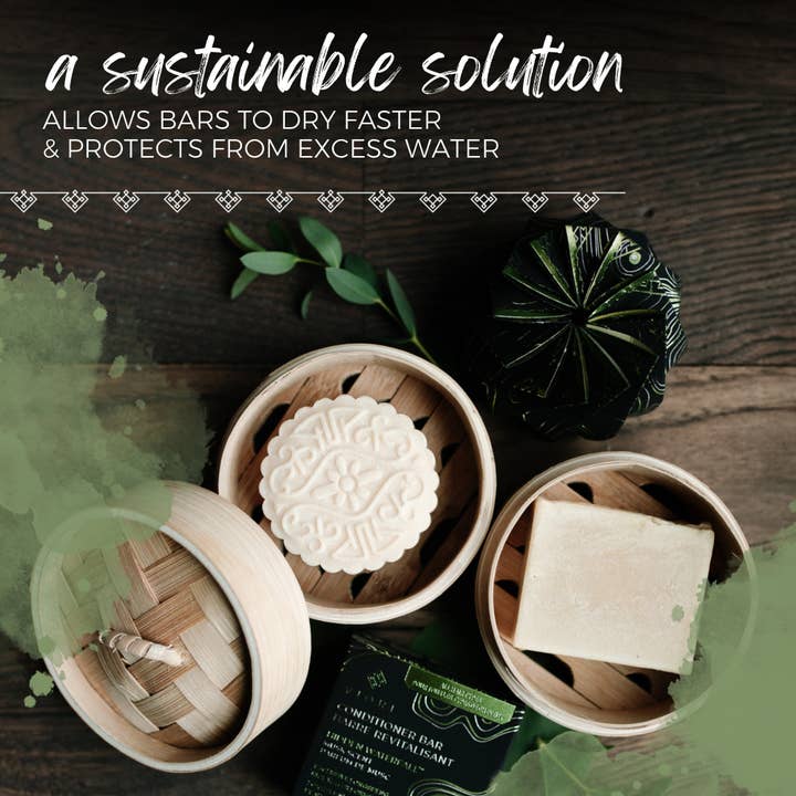 Viori Beauty - Wholesale Bath Soap Dish - Bamboo Bar Holder | Shampoo & Conditioner Bars