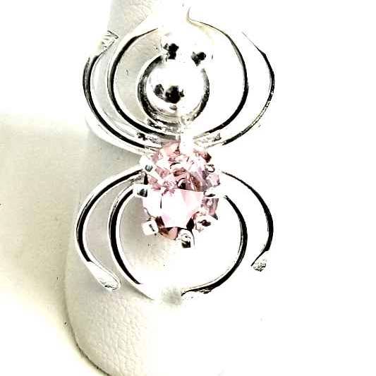 Costello International - Wholesale Cocktail/Statement Ring - Silver Spider Swarovsky Crystal Rings
