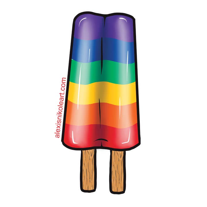 Autocolante Duplo Arco-Íris por atacado de Alexis Nikole