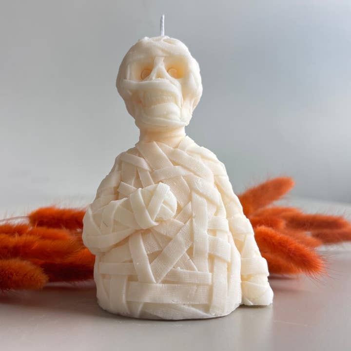 Gauze Zombie Skull | Halloween | Skeleton Candle for wholesale by Kaze Creation Studio