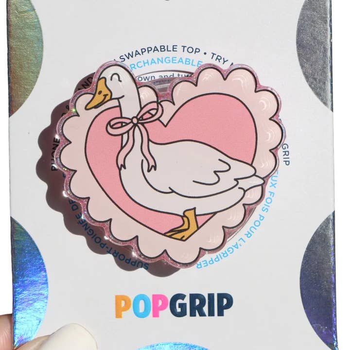 Silly Little Goose Pink Coquette Grip for wholesale by Ivy Resin Shop LLC