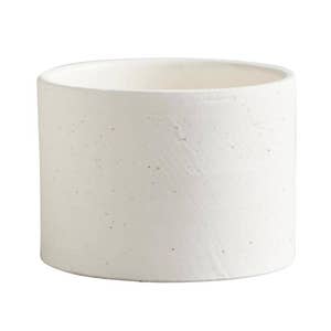 4 inch Solid White Ceramic Planter with Metal Stand - Pot with Stand by Succulents Box