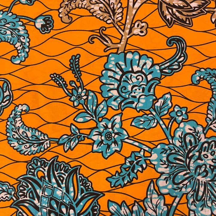 SW315, cotone morbido stampato, Mitex Superwax, floreale per la vendita all'ingrosso da parte di Reburoni