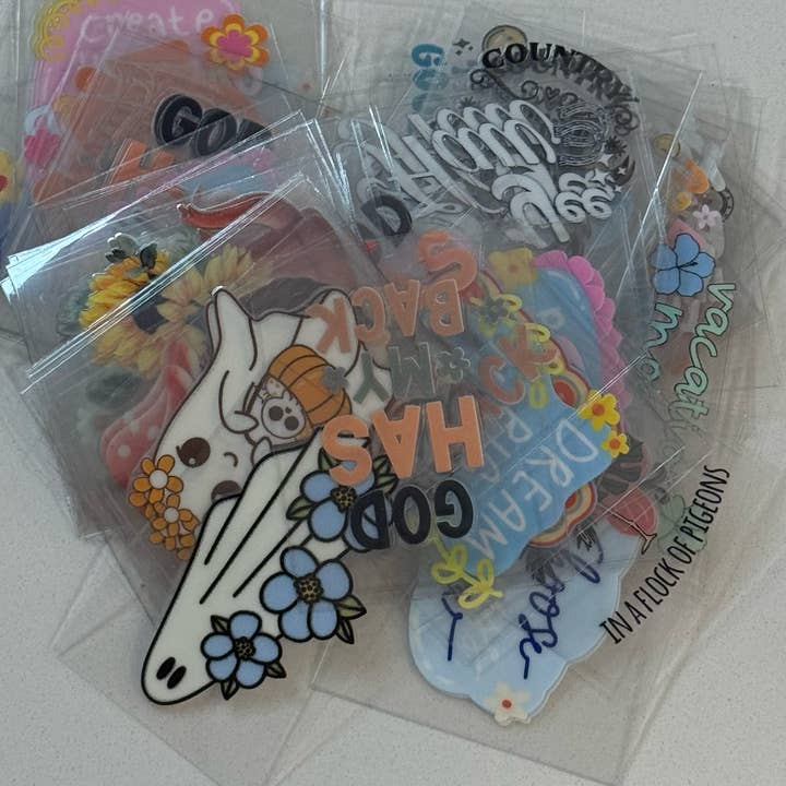 Crafty Treasures - Wholesale Sublimation Transfer - UVDTF Keychain Mixed Bundle of 30