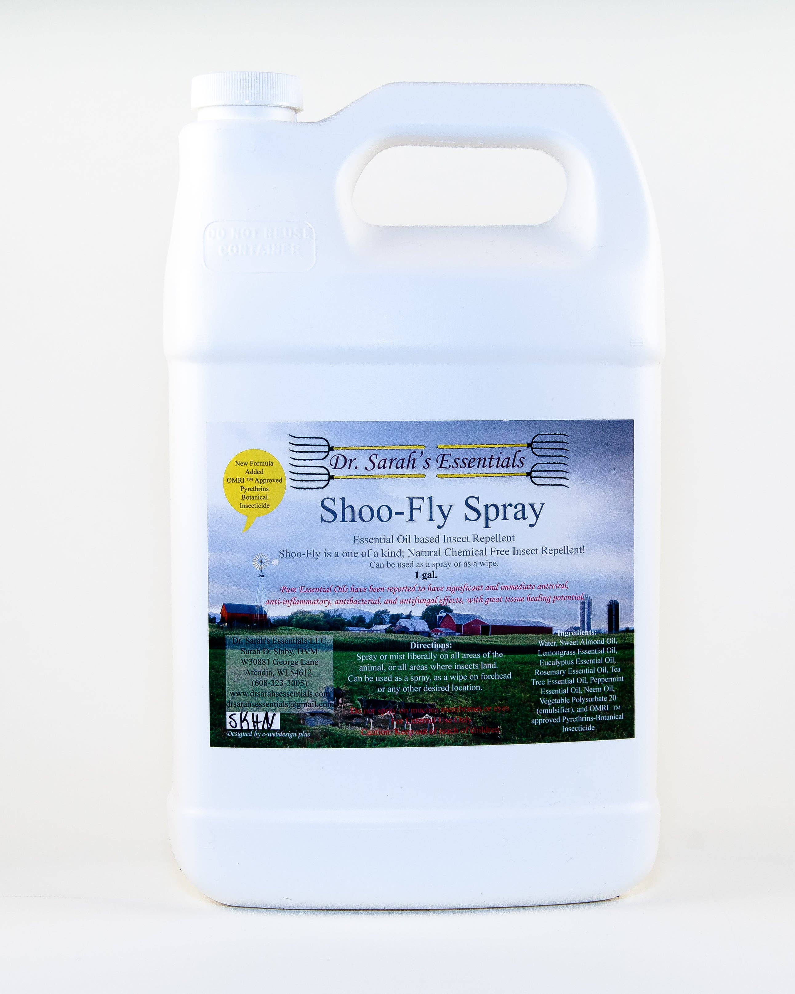 Dr. Sarah's Essentials LLC - Wholesale Insect Repellent - Shoo-Fly Plus Insect Spray1