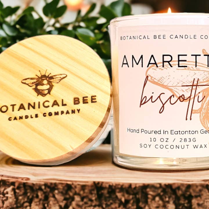 Amaretto Biscotti for wholesale by Botanical Bee Candle Company LLC