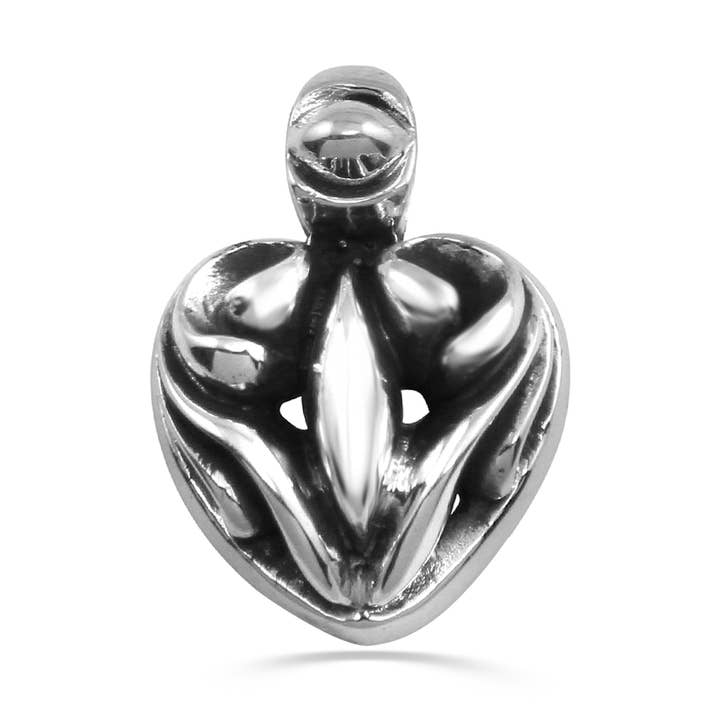 Ciondolo medio in argento sterling a forma di cuore per la vendita all'ingrosso da parte di agrock-usa.com