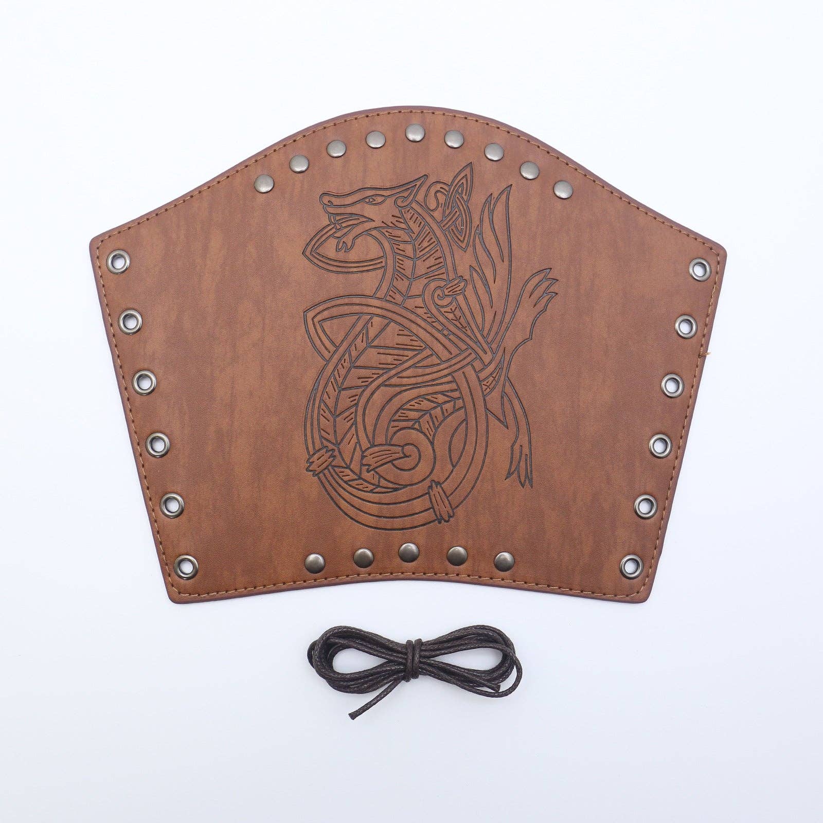 SALINA TRADING INC - Wholesale Costume – Women's - Medieval Leather Wrist Cuffs Retro Punk Arm Guards Festival Costume Accessories41