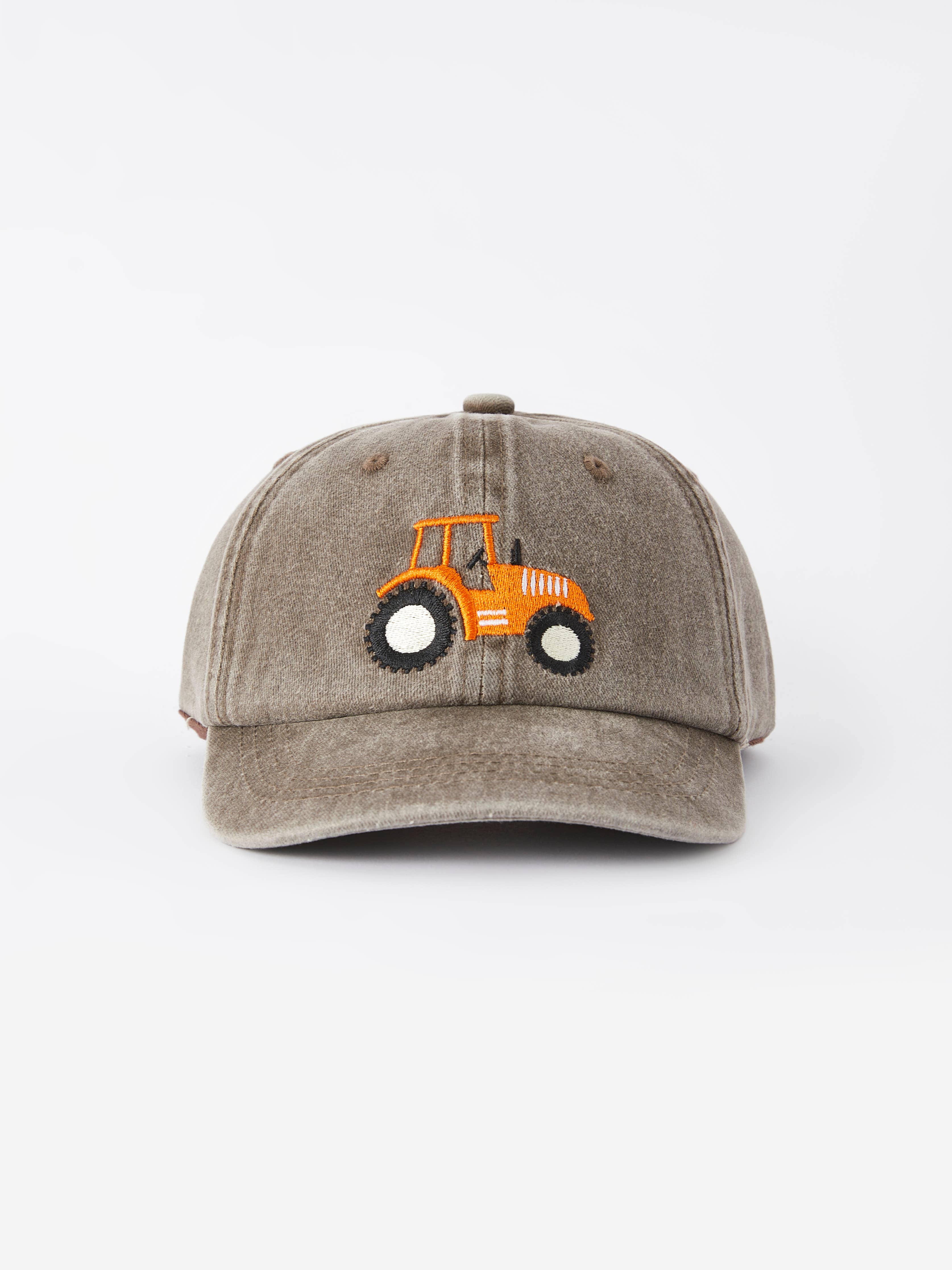 Auraquise - Wholesale Baseball Cap - Kids - Kid's Green Tractor Embroidered Baseball Cap0