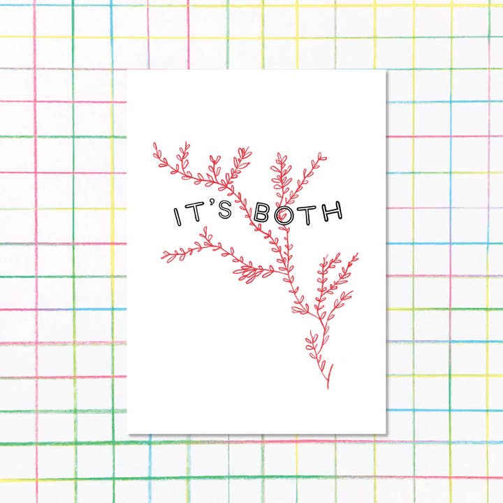 Es ambos estampados de vid. para venta al por mayor de Middle Sister Card Co.