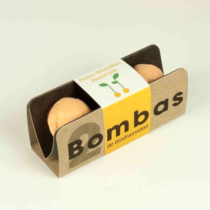 Biodiversity bombs "Orange wildflowers"🧡 for wholesale by Resetea