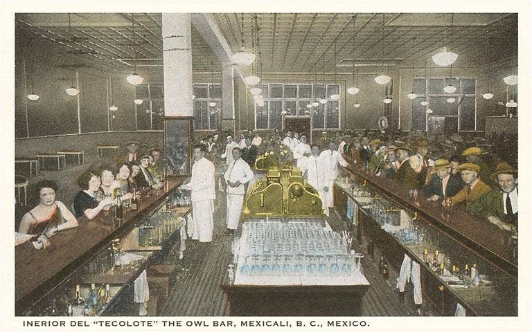 Found Image Press - Wholesale Stationery/Notecard Set - Greeting Card MX-158 Tecolote Bar, Mexicali, Mexico0