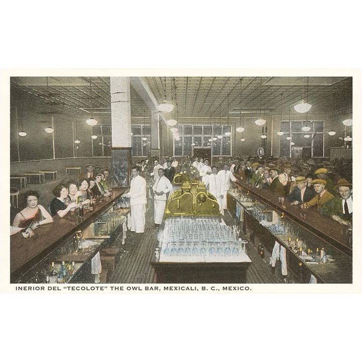 Found Image Press - Wholesale Stationery/Notecard Set - Greeting Card MX-158 Tecolote Bar, Mexicali, Mexico