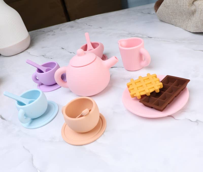 PETIKIDS - Wholesale Toy Feeding Set - Kids - Dinette, Silicone Tea Set6