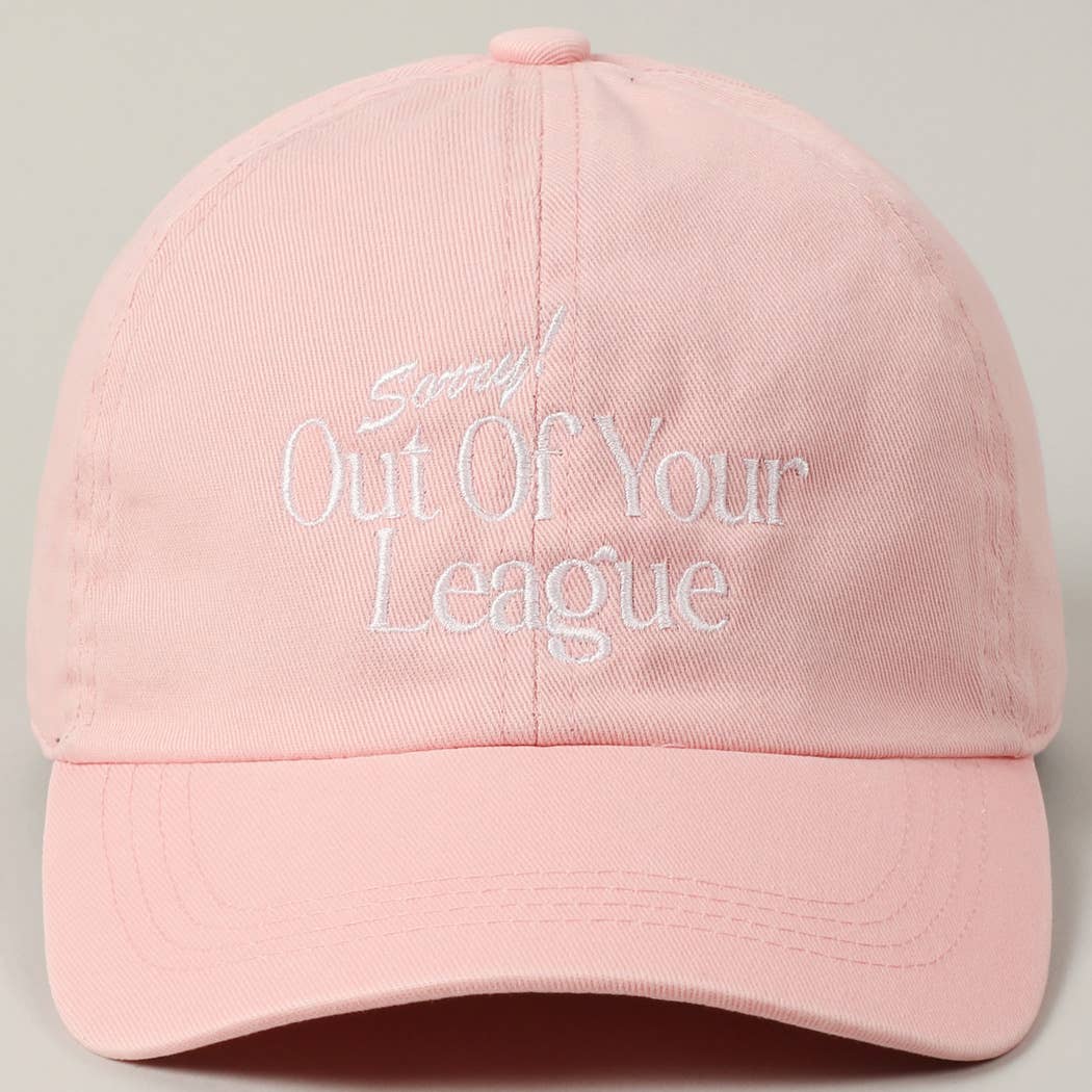 Fashion City - Vendita all'ingrosso Cappellino da baseball - Unisex - Berretto da baseball ricamato Sorry Out Of Your League15