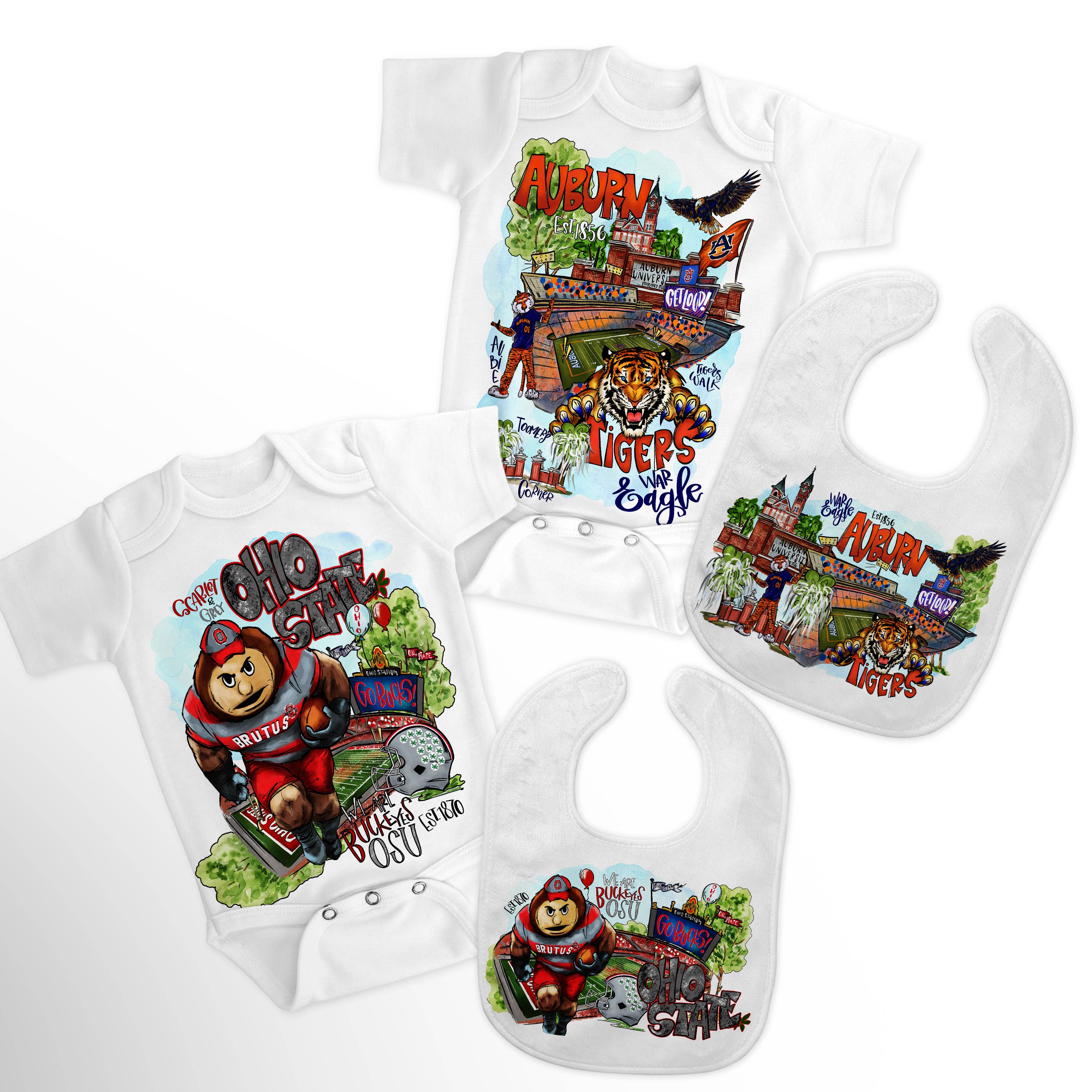 Boutique Monogram - Wholesale Clothing Set - Baby - Alabama, Ohio, Mississippi, Tennessee, Georgia, Baby Kids2