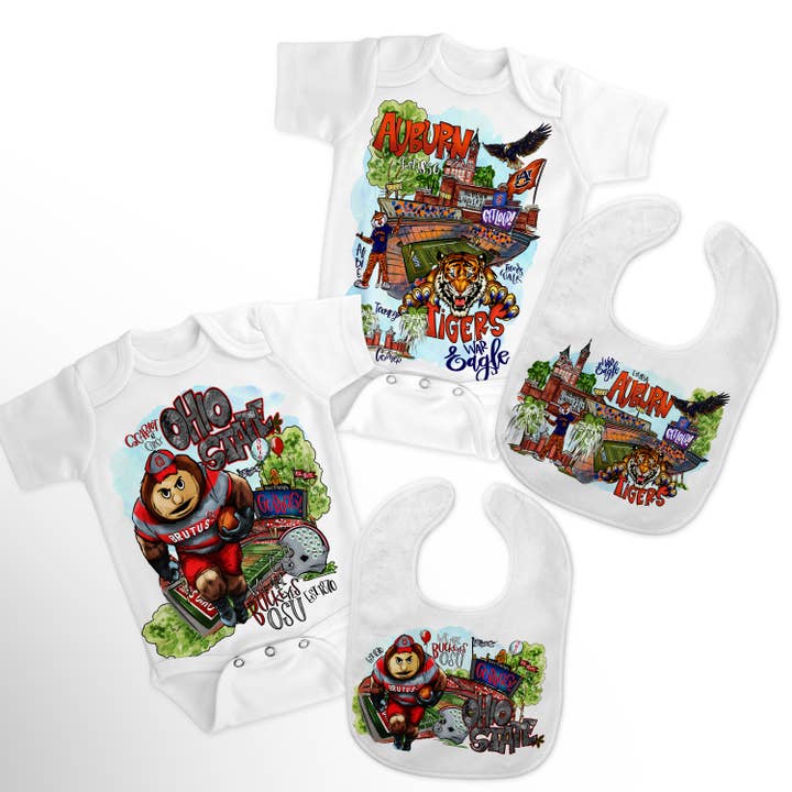 Boutique Monogram - Wholesale Clothing Set - Baby - Alabama, Ohio, Mississippi, Tennessee, Georgia, Baby Kids2