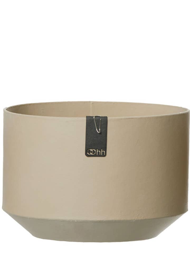 Vaso in carta Alba con finitura lucida, marrone chiaro per la vendita all'ingrosso da parte di Lübech Living