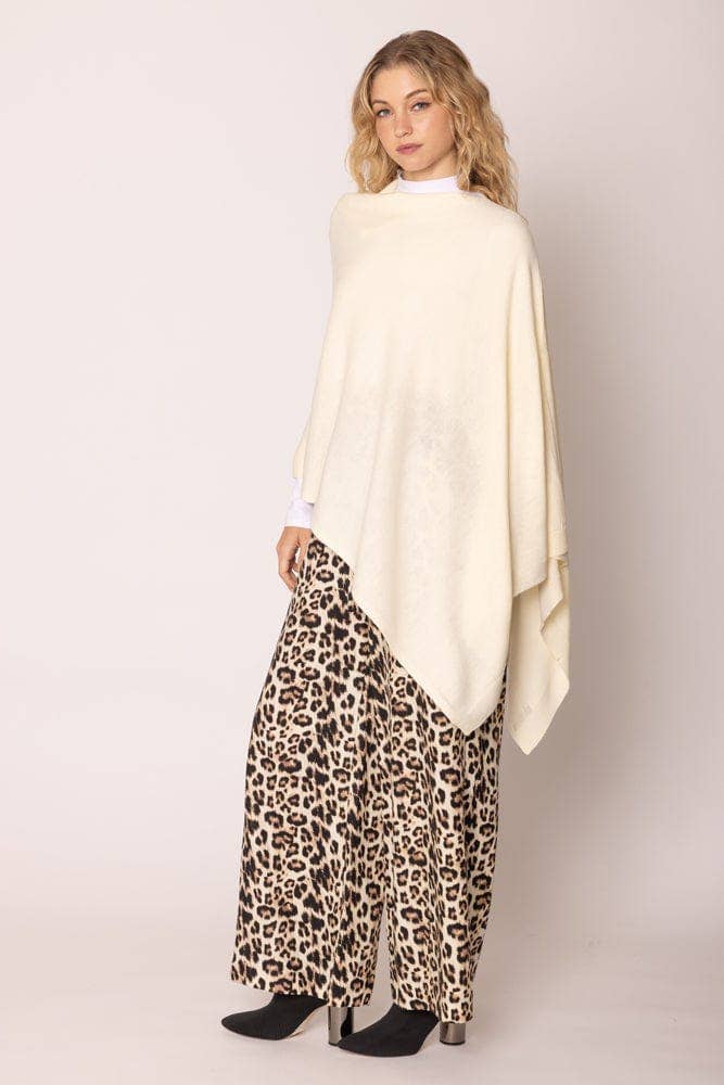 MiMi Wholesale - Wholesale Poncho - Women's - CCP320056 Juney Soft Classic Knit Poncho Ruana2