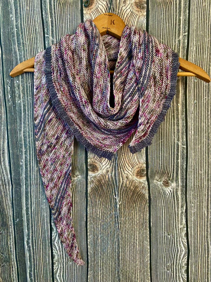 Sock Set Shawlette Knitting Paper Pattern for wholesale by All Knit Up Designs