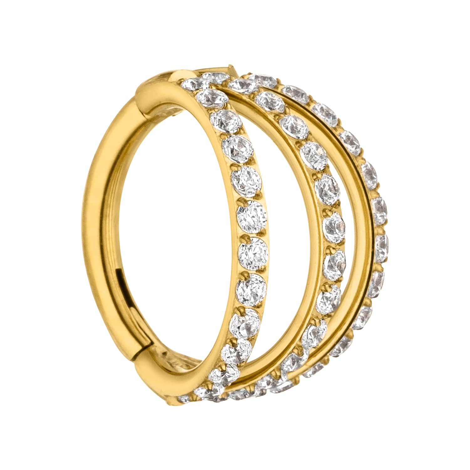 Schmuckgroßhandel – Engroshandel Enkeltøreringe – Triple Clicker Piercing | Titan3