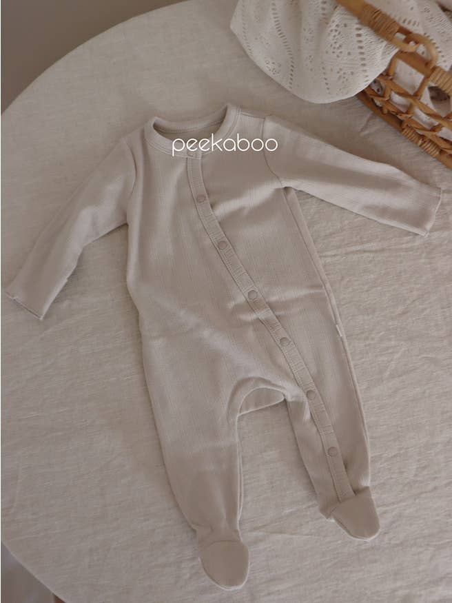 peekaboo - Vente Barboteuse – bébé - Barboteuse à manches longues à œillets en coton pour nouveau-né F/W3