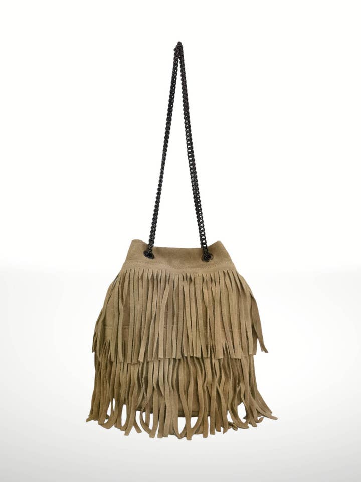 Milenka suède leren tas voor wholesale door ITALIAN'S LEATHER