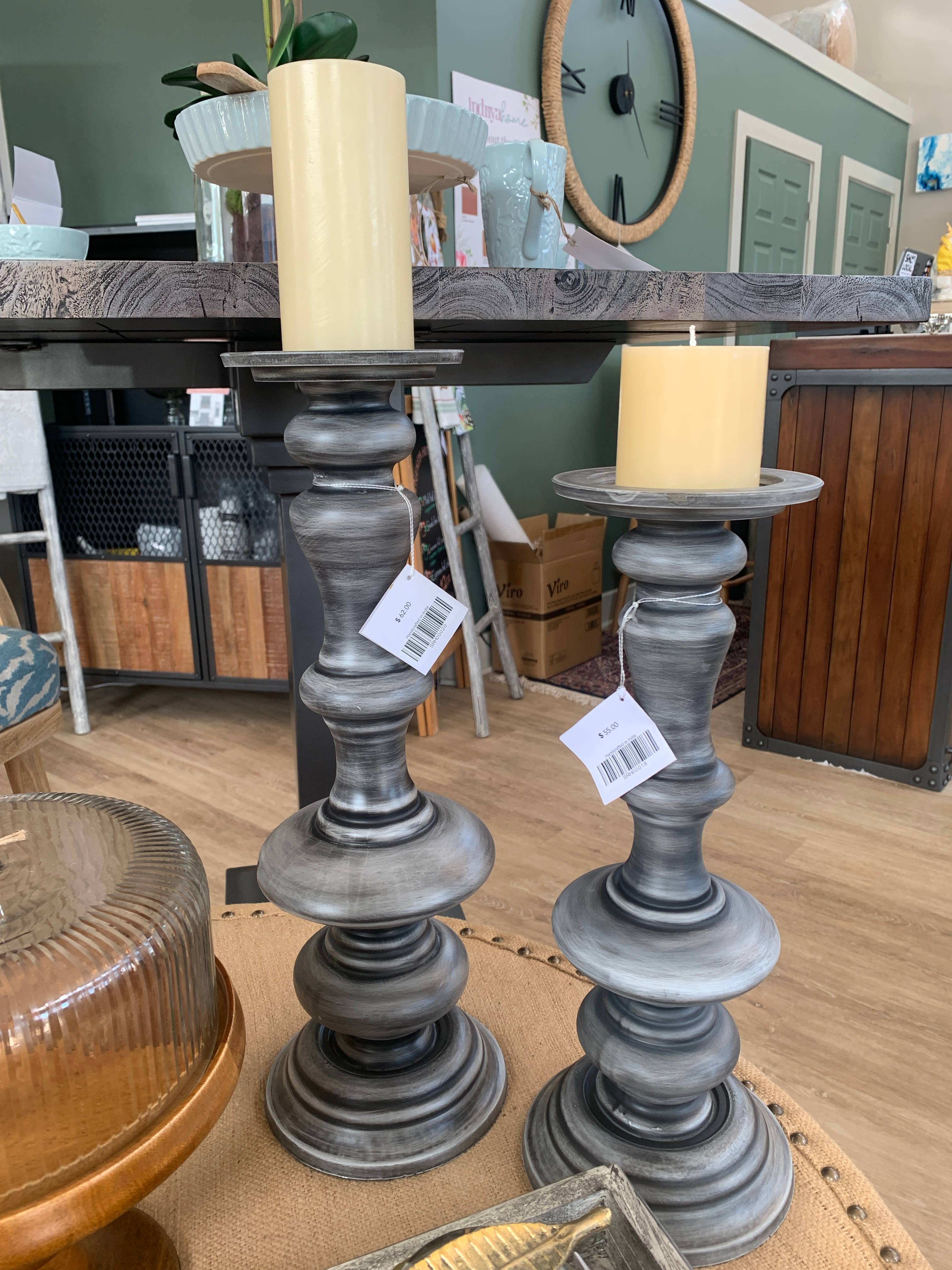 Indriya Home - Wholesale Candle Holder - Mouthblown Recycled Glass Candle Holders-2 sizes 
1