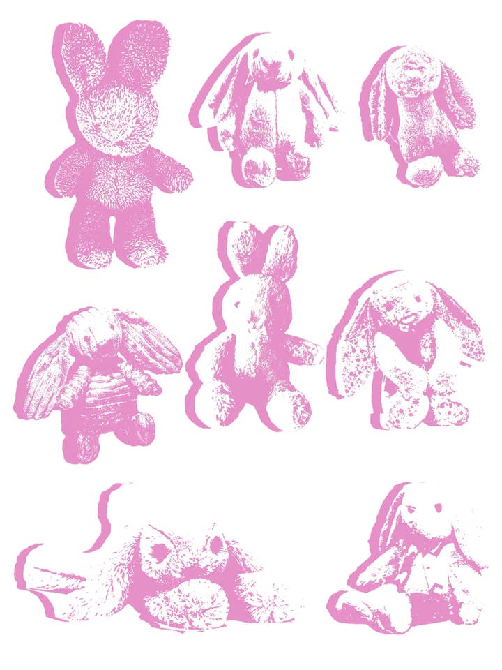 Pink Plushy Print: Cute & Quirky Art Illustration for wholesale by ElectraMakes