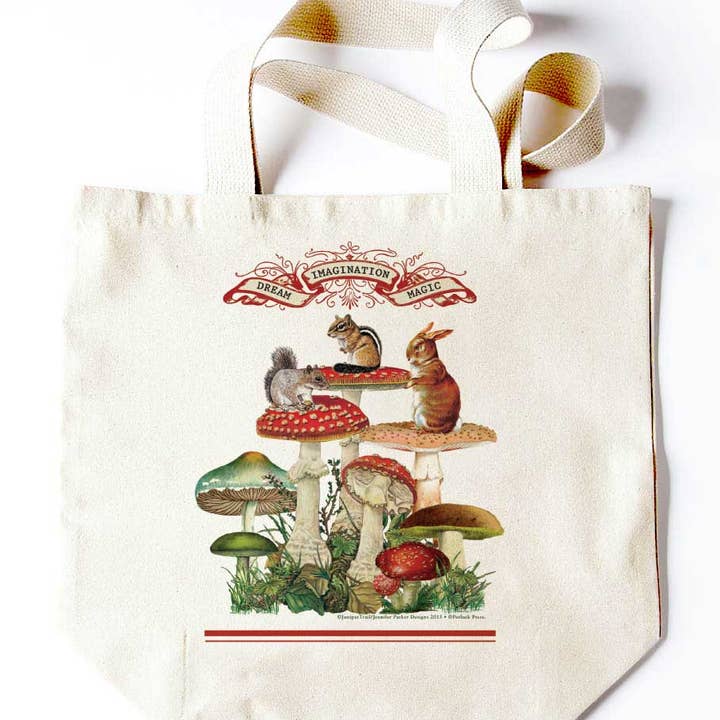 Bolsa Mushrooms Dream Imagine para venta al por mayor de Potluck Press